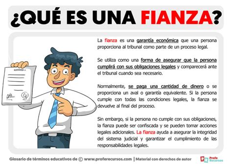 Qu Es Una Fianza Definici N De Fianza