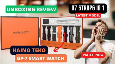 Haino Teko GP 7 Smart Watch 075 555 5881 07 Straps In 1 Series