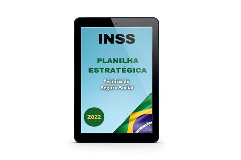 Planilha Inss T Cnico Do Seguro Social Rj Concursos P Blicos