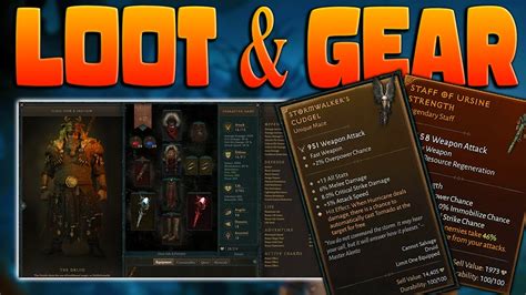 Diablo 4 Full Looting And Gearing Explained Armor Weapons Glyphs