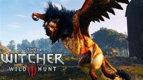 The Witcher 3 Next Gen Royal Griffin Boss Fight 4k Youtube