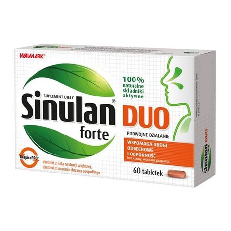 Sinulan Duo Forte Tabletki Powlekane 60 Szt Katar I Zapalenie Zatok