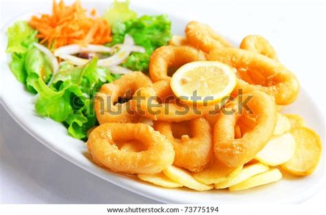 Deep Batter Fried Squid Rings Calamari Stock Photo (Edit Now) 73775194