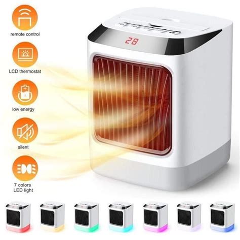 Mini Radiateur Soufflant Ventilateur De Chauffage Mobile Portatif En