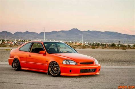 Orange Honda Civic Coupe Honda Civic Coupe Honda City Civic Coupe