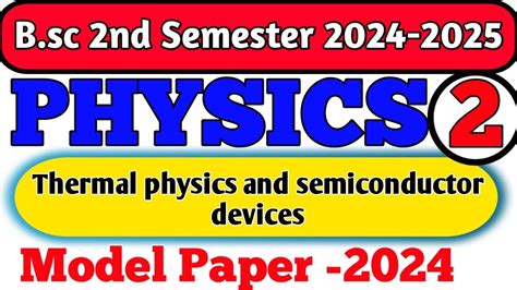 Bsc Nd Semester Physics Important Questions Thermal Physics And