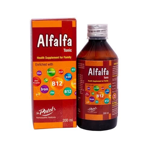 Dr Patel S Homeopathic Alfalfa B12 Syrup A Health Tonic That