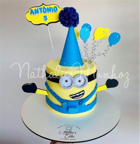 Topo De Bolo Minion Chapeu Arquivo De Corte Produtos Elo7