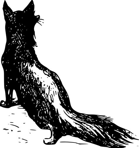 Vintage Fox - Openclipart