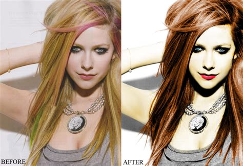 Avril Lavigne Before And After Photos Ii By Szilkx On Deviantart