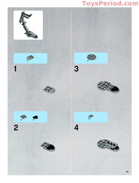 LEGO 8038 The Battle of Endor Instructions and Parts List