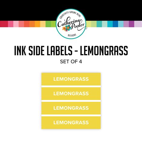 Lemongrass Ink Pad Side Labels Catherine Pooler Designs