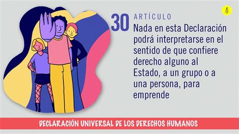 Artículo 30 De La Declaración Universal De Los Derechos Humanos Youtube