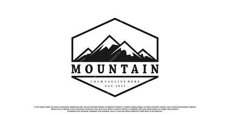 Premium Vector Mountains Logo Design With Vintage Unique Concept