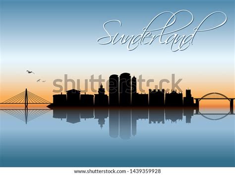 Sunderland Skyline England United Kingdom Uk Stock Vector (Royalty Free ...