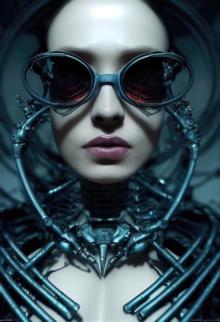 Premium Photo Portrait Of A Futuristic Female Robot An Artistic