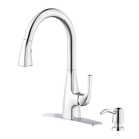 Glacier Bay Calandine Single Handle Pull Down Sprayer Kitchen Faucet