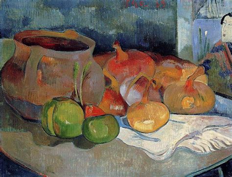 Paul Gauguin 1848 1903 Nature Morte Avec Oignons Betteraves Et