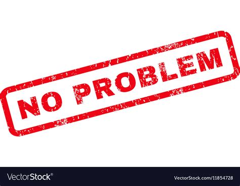 No Problem Rubber Stamp Royalty Free Vector Image