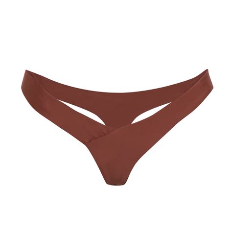 Qiylii Women Beachwear Sexy Panties Bikini Thong Bottom Brazilian V