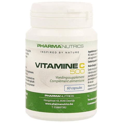 Vit C 500 V Caps 60 Pharmanutrics Kopen Pazzox Online Apotheek