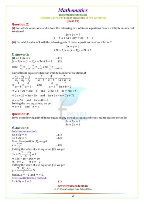 Class 10 Maths All Formula Chapter Wise