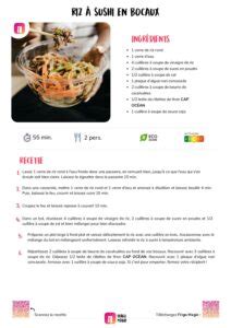 Recette Anti Gaspi Bocaux De Riz Sushi Rillettes De Thon Msc Cap