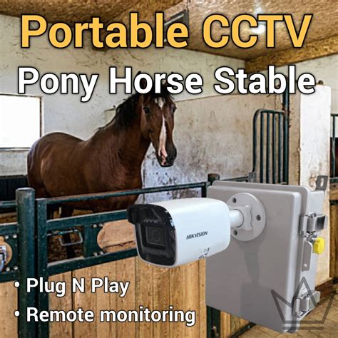 Portable Equestrian Horse Pony Stable Cctv Horse 4g Remote Monitoring