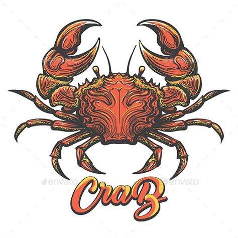 Hand Drawn Crab Illustration Hand Drawn Crab Illustration Tattoos