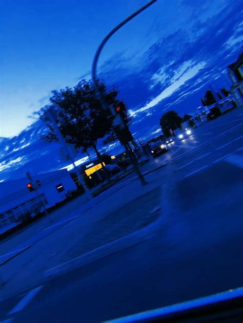 #photography #night #aesthetic #dark #blue #cars #street | Blue ...