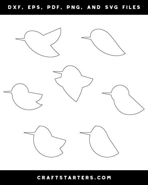 Printable Hummingbird Patterns