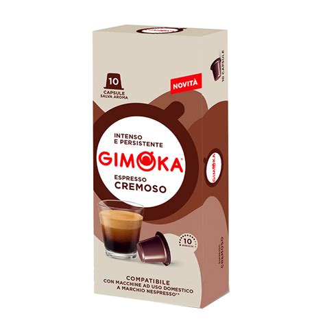 C Psulas De Caf Gimoka Para Nespresso Sabor Cremoso Unid