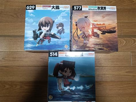 Yahooオークション ねんどろいど 艦これ 514 龍驤＆577 秋津洲＆629