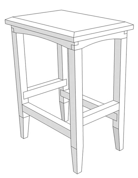 Wooden Stool PDF Plans DIY Stool Plans Beginner Woodworking Plans ...