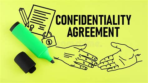 Confidentiality Agreement Is Shown Using The Text Stock Image Image