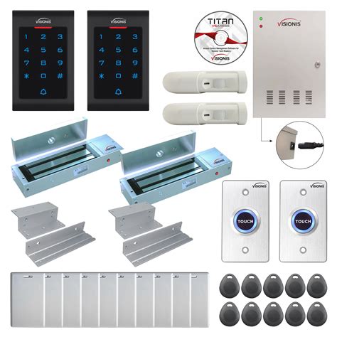 Visionis Fpc Two Doors Access Control Electromagnetic Lock For