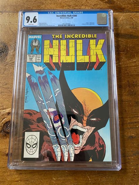 Incredible Hulk Marvel Comics Cgc Todd Mcfarlane Wolverine