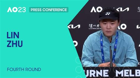 Lin Zhu Press Conference | Australian Open 2023 Fourth Round - TennisGusto