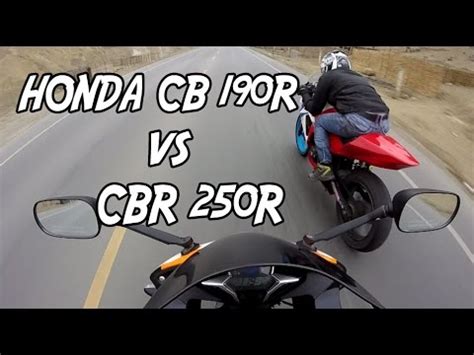 HONDA CB190r VS CBR 250 GOPRO HD JORDY RAFAEL YouTube