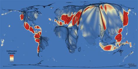 Earthquake Risk - Worldmapper