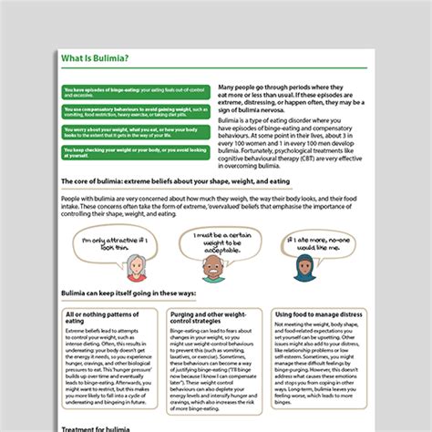 Eating Disorder Worksheets Tools For Recovery And Self Reflection