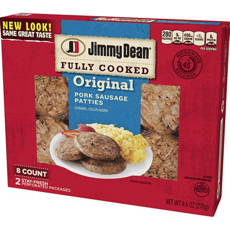 Jimmy Dean Fully Cooked Pork Sausage Patties Original 96 Oz Shipt