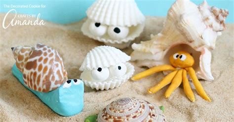 Sea Shell Creatures: an easy and adorable beach craft!