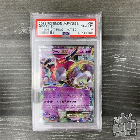 2015 Pokemon Japanese 36 Hoopa Ex Xy Bandit Ring 1st Edition Psa 10