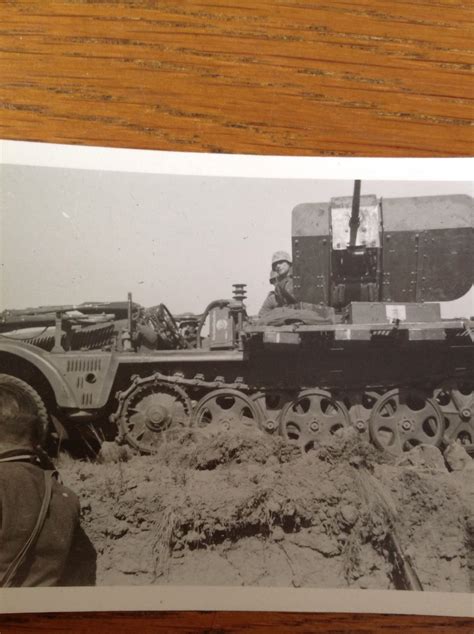 Wehrmacht Panzer Halbkettenfahrzeug Original Fot Postimages