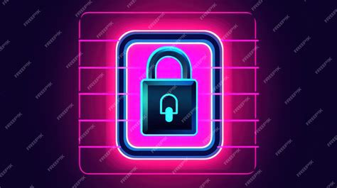 Premium Photo Cyber Security Concept Lock Symbol From Lines And