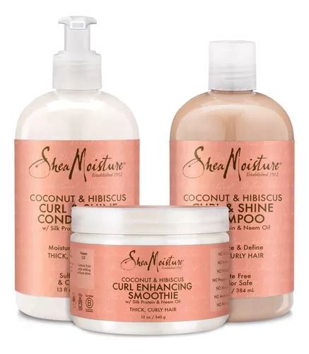 Shea Moisture Coconut And Hibiscus Combination Pack 13 Oz Envío Gratis