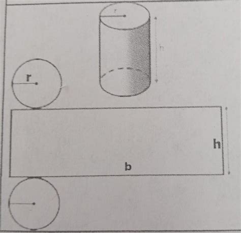 Observa El Desarrollo Plano Del Cilindro De La Figura De La Izquierda