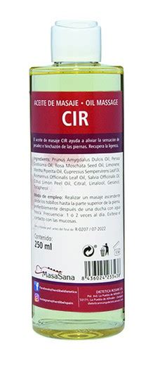 Aceite Cir Masasana 250 ml de Herdibel La Dietética Barcelona