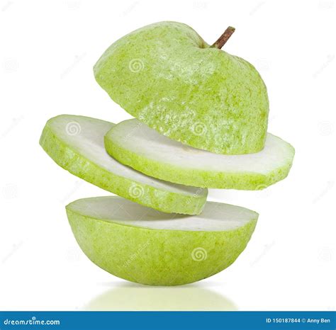 Guava Fruit Cut Out Isolated on White Stock Photo - Image of close, feijoa: 150187844